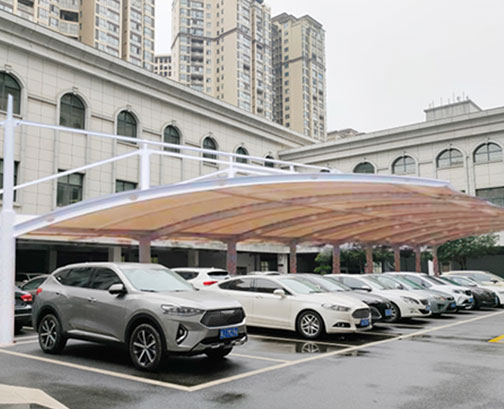 浙江膜結(jié)構(gòu)車棚案例